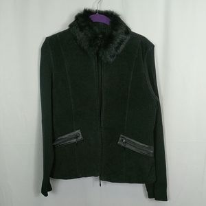 Sexy suede and knit jacket
